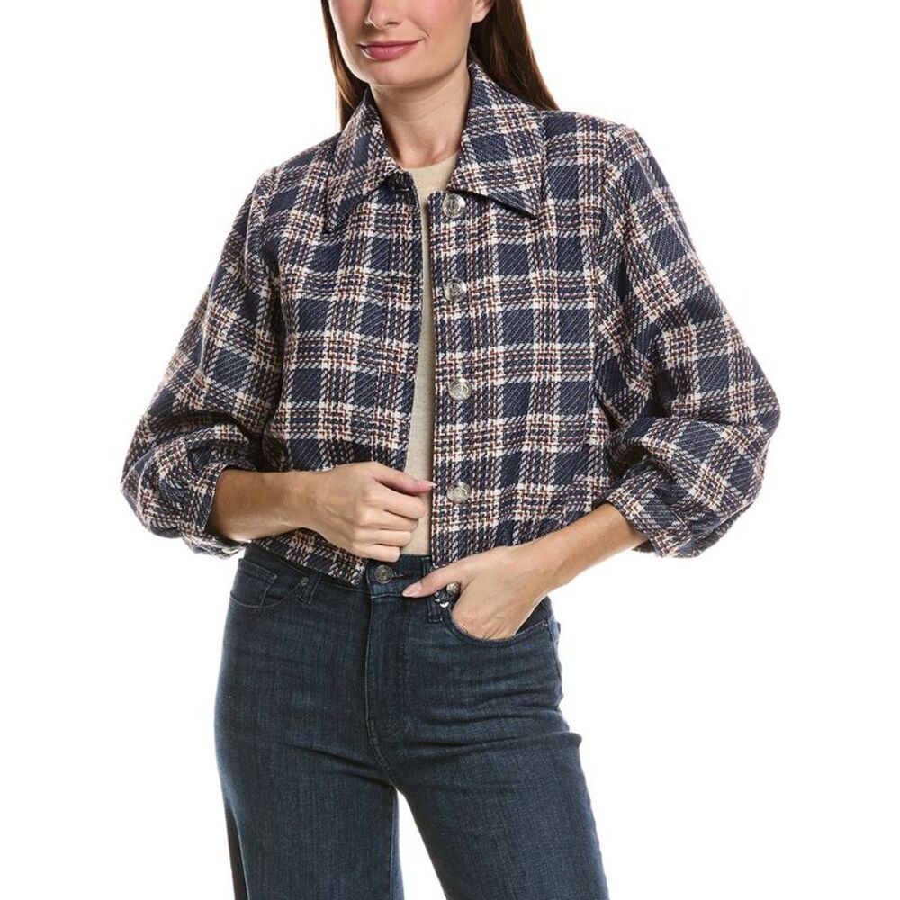 Tyler Böe Womens Harper Kensington Plaid Jacket, Multi